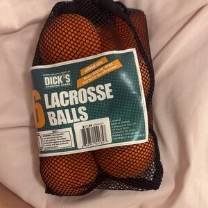 Orange Lacrosse Balls - 6 Pack